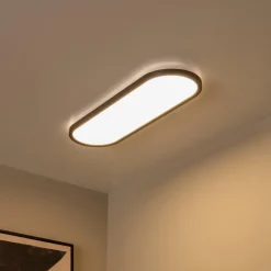 Plafonniers|Ygo Plafonnier ELLY L Ovaal Zwart