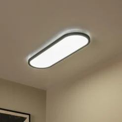 Plafonniers|Ygo Plafonnier ELLY L Ovaal Zwart