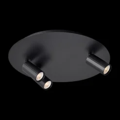 Plafonniers|Ygo Plafonnier ORYX Rond 3Del. Zwart