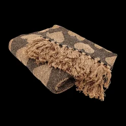 Sierkussens & Plaids|Ygo Plaid HARTS Beige/Zwart