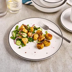 Servies|Ygo Plat Bord SEPS Wit/Rand Zwart