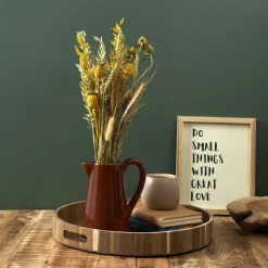 Tafelaccessoires|Ygo Plateau ACARA Rnd Acacia Bruin