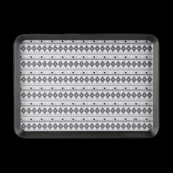 Tafelaccessoires|Ygo Plateau GEOMETRIQ Mel. Zw/Wt RH L