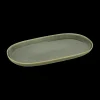 Servies|Ygo Plateau TERRIA Ovaal L Kaki