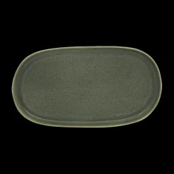 Servies|Ygo Plateau TERRIA Ovaal L Kaki