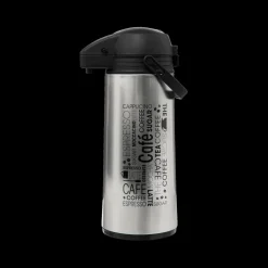 Koffie & Thee|To Go|Ygo Pompthermos COBRI 1,9L Inox Wit/Zwart