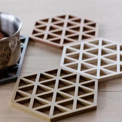 Potten & Pannen|Ygo Potonderzetter TRIANGLES Sil. Lupine