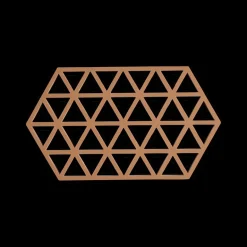 Potten & Pannen|Ygo Potonderzetter TRIANGLES XL Sil. Light Terra