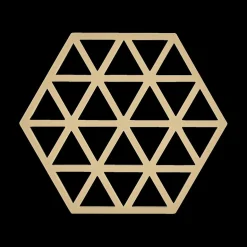 Potten & Pannen|Ygo Potonderzetter TRIANGLES Sil. Warm Sand