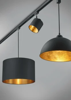 Railverlichting|Ygo Railverlichting DUOLINE Hanglamp Zwart