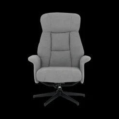 Relaxen|Ygo Relax MENNO met poef B77 Grijs