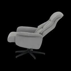 Relaxen|Ygo Relax MENNO met poef B77 Grijs