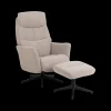 Relaxen|Ygo Relaxfauteuil HALDOR met Poef Monza Beige