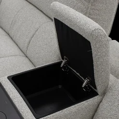 Hoeksalons|Ygo Relax-Sofa CHIOS USB Grijs B244