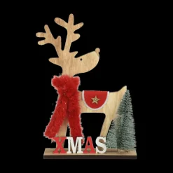 Kerst|Ygo Rendier RUDOLF M/Sjaal Hout Ass.