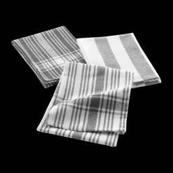 Keukenlinnen|Ygo S/3 Keukenhanddoek BAYA Katoen Grijs