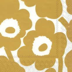 Tafellinnen & -Textiel|Ygo S/20 Servet UNIKKO Wit/Goud