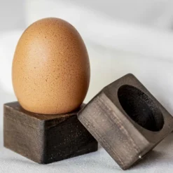 Tafelaccessoires|Ygo S/4 Servetring INIO Hout Bruin