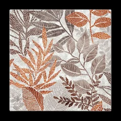 Tafellinnen & -Textiel|Ygo S/20 Serviet AUTOME Bruin/Oranje