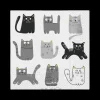 Tafellinnen & -Textiel|Ygo S/20 Serviet CATS Grijs/Zwart
