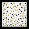 Tafellinnen & -Textiel|Ygo S/20 Serviet CONFETTI Goud/Grijs/Zwart
