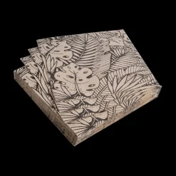 Tafellinnen & -Textiel|Ygo S/20 Serviet FEUILLE Zwart