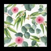 Tafellinnen & -Textiel|Ygo S/20 Serviet FLEUR EUCALYPTUS Groen/Roze