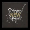 Tafellinnen & -Textiel|Ygo S/20 Serviet HAPPY NEW YEAR Zwart