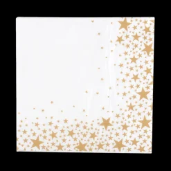 Tafellinnen & -Textiel|Ygo S/20 Serviet STARLING Wit/Goud