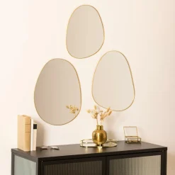 Spiegels|Spiegels|Ygo S/3 Spiegel LARIOZA Organ. Met. Goud