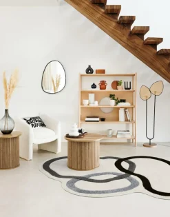 Salontafels & Bijzettafels|Ygo Salontafel Ø60 COLVAS Hout Naturel