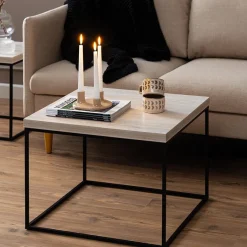 Salontafels & Bijzettafels|Ygo Salontafel AGNES Travertijnlook 60x45