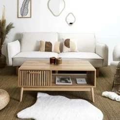 Salontafels & Bijzettafels|Ygo Salontafel CALUNA Naturel 100x50