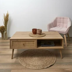 Salontafels & Bijzettafels|Ygo Salontafel CANNA Naturel B110