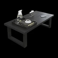 Salontafels & Bijzettafels|Ygo Salontafel CASTELLO 130x65 Zwarte Eik