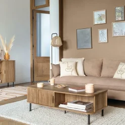 Salontafels & Bijzettafels|Ygo Salontafel COLVAS Naturel B120