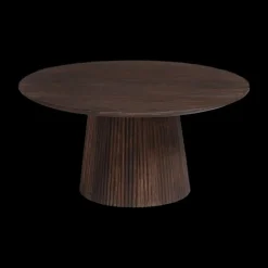 Salontafels & Bijzettafels|Ygo Salontafel DOMINGO Mango Donkerbruin Ø80