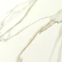 Salontafels & Bijzettafels|Ygo Salontafel DOMINIK 130x46 Keramiek Wit/Cognac