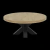 Salontafels & Bijzettafels|Ygo Salontafel EATING Ø90 Teak