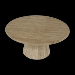 Salontafels & Bijzettafels|Ygo Salontafel ECHO Ø90 Travertin