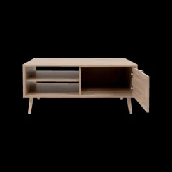 Salontafels & Bijzettafels|Ygo Salontafel EIVISSA Sonoma Eik/Riet