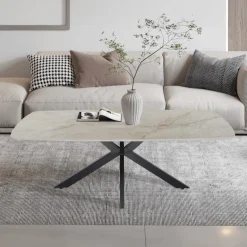 Salontafels & Bijzettafels|Ygo Salontafel HERMES Steenlook Beige 130x70