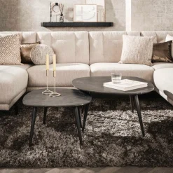 Salontafels & Bijzettafels|Ygo Salontafel LUISA S/2 Organisch Rock