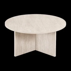 Salontafels & Bijzettafels|Ygo Salontafel MAERIS Ø90 Decor Travertin
