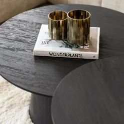 Salontafels & Bijzettafels|Ygo Salontafel NATHAN Ø60 Decor Donkerbruin
