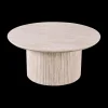 Salontafels & Bijzettafels|Ygo Salontafel PORTO Ø80 Travertijnlook