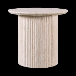 Salontafels & Bijzettafels|Ygo Salontafel PORTO Ø50 Travertijnlook