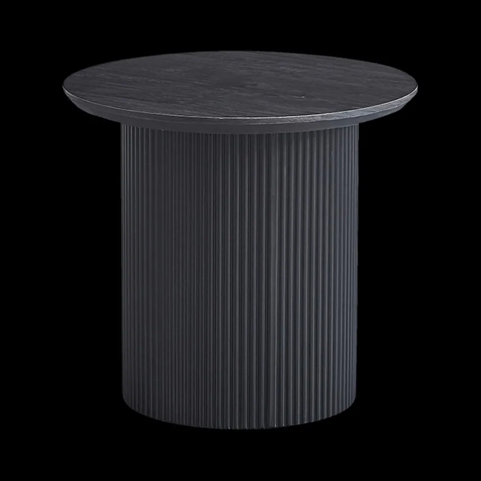 Salontafels & Bijzettafels|Ygo Salontafel PORTO Decor Donkerbruin Ø50