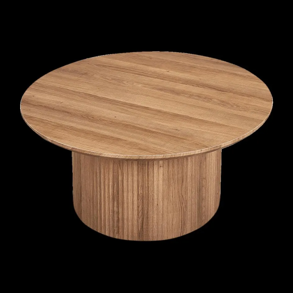 Salontafels & Bijzettafels|Ygo Salontafel PORTO Decor Oude Eik Ø80