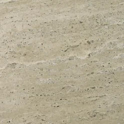 Salontafels & Bijzettafels|Ygo Salontafel PURNIMA Ø90 Travertijn/Mango Donkerbruin